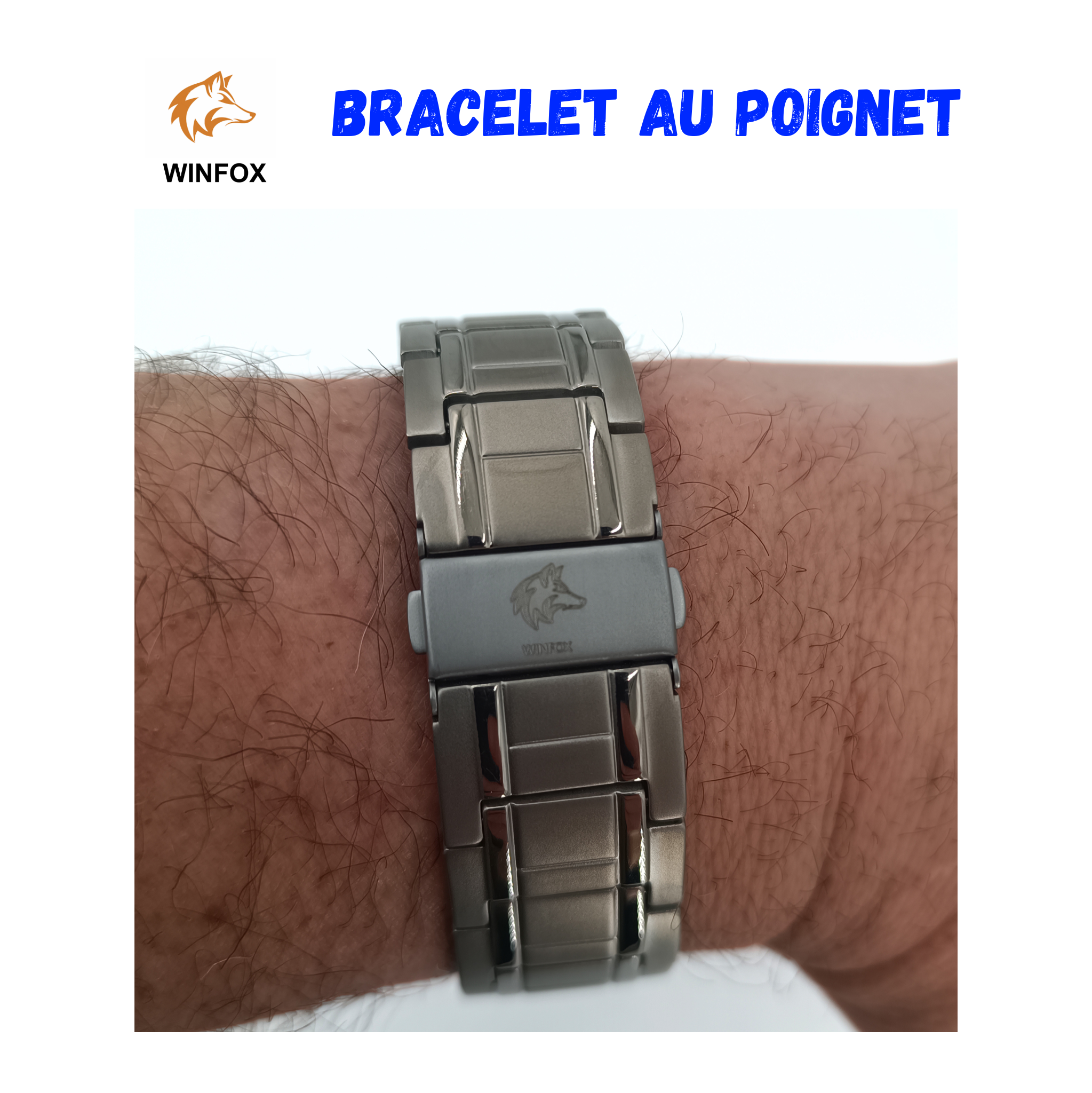 Bracelet Magnetique pour Homme, argent, Titane, Le Plus Puissant du marché, Bijou Aimanté Inoxydable, Ultra Résistant, Aimant en Néodyme de Terre Rare, Réglage avec Un Outil de Dimensionnement – Image 7